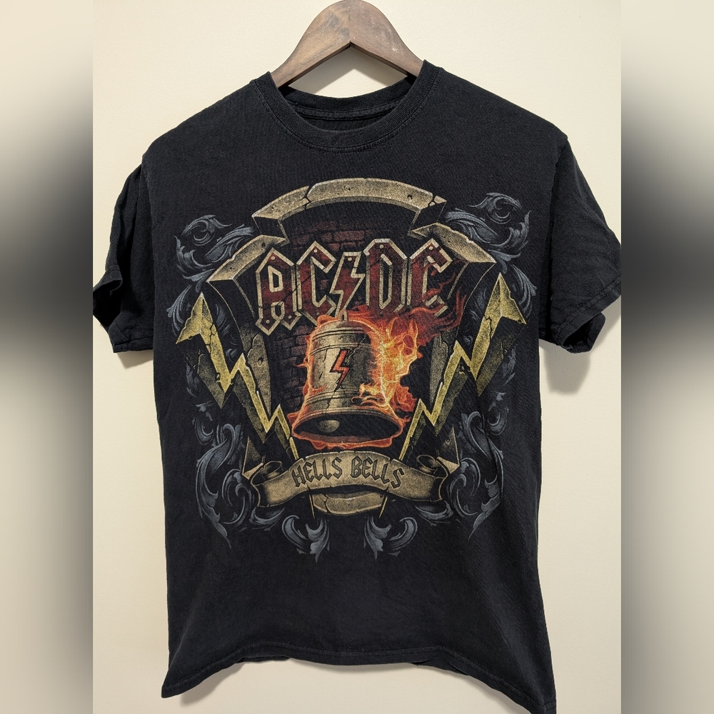 AC/DC Hells Bells Liquid Blue Band T-Shirt